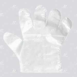 Disposable plastic HDPE gloves