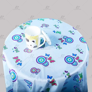 Disposable  plastic table cloth  with printing