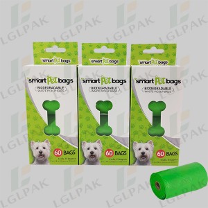 2019 New Style China 100% Biodegradable Wholesale Certificate Pet Poop Plastic Pack Dog Waste Bag
