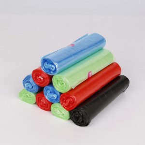 2019 New Style China Plastic Multi Color Biodegradable Bin Liner Garbage Bag on Roll