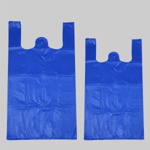 Manufactur standard China Thank You Plastic Gift Bags with Handle Smile Supermarket Plastic Vest Bag