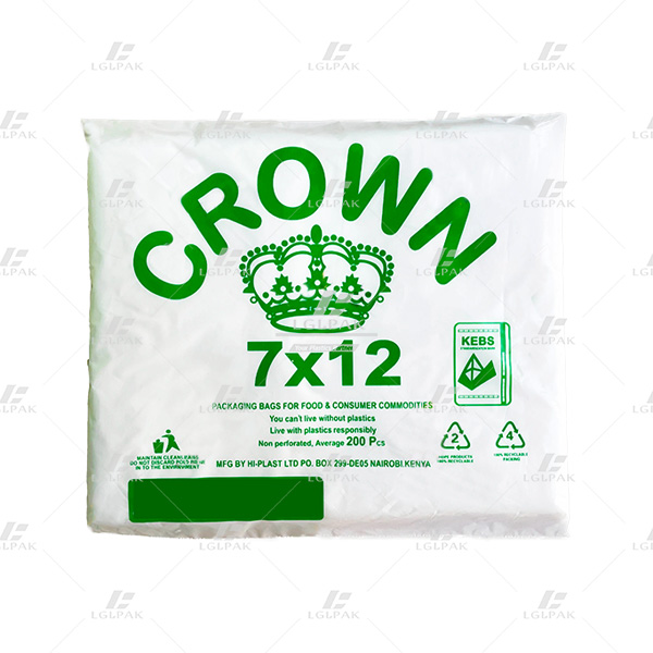 HDPE Clear Flat Bag Without Printing – 712