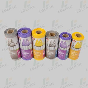 Cheap price China Eco Friendly HDPE Plastic Colored Waste Bag Garabge Bag on Roll