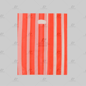 HDPE Stripe Die-Cut Garment PolyBag