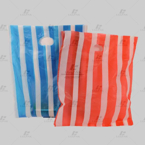 HDPE Stripe Die-Cut Garment PolyBag