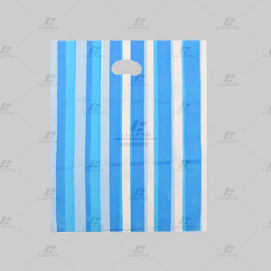 HDPE Stripe Die-Cut Garment PolyBag