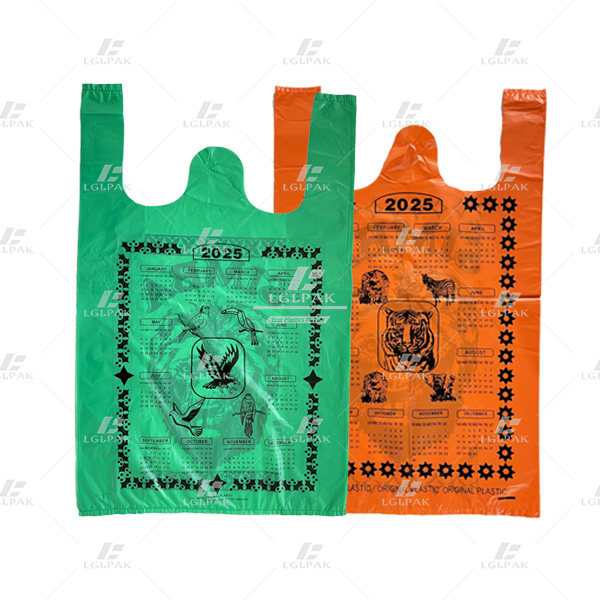 HDPE T-shirt bags plastic shopping Bags to Congo market with SIMBA printing (1)