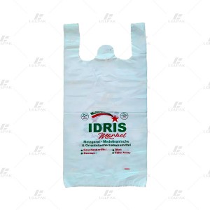 Market Plastic Shopping Bag with Printing
