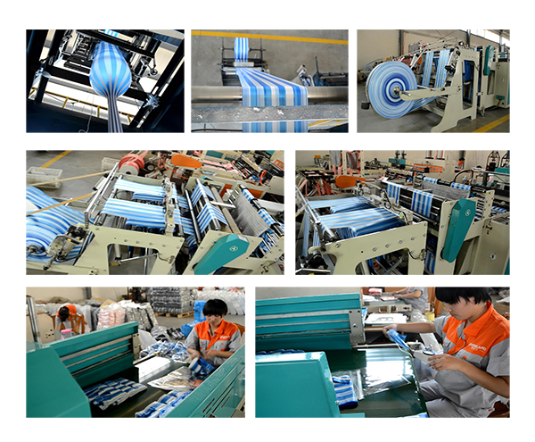 HDPE Stripe T-Shirt Grocery Bag in Different Colors-factory