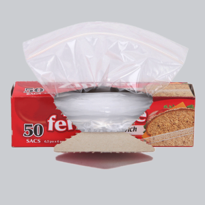 LDPE transparent ziploc freezer bags for storage-front
