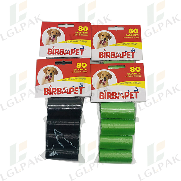 dog waste bag on roll-combination