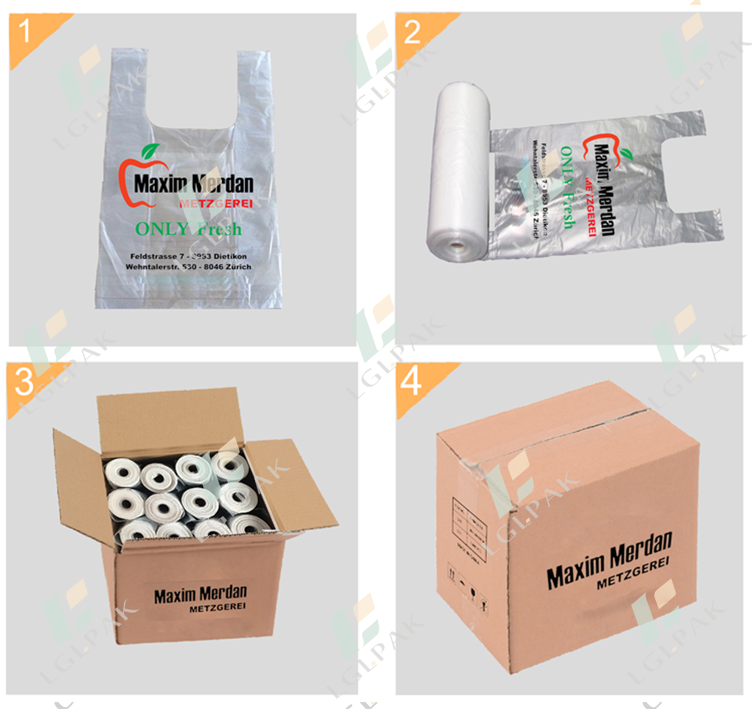 shopping bag with Printing on Roll--